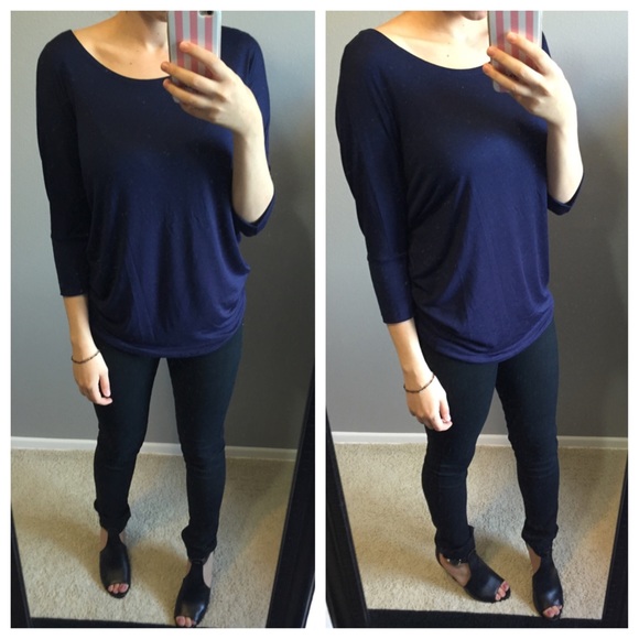 Navy blue top