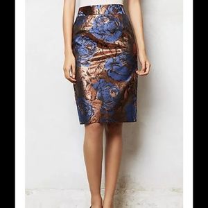 ANTHROPOLOGIE LEIFSDOTTIR ANATOLIA BROCADE SKIRT