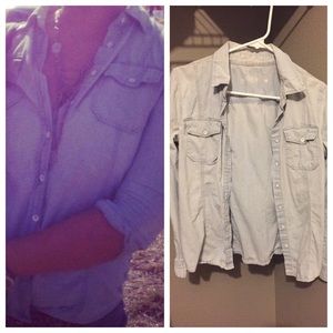 Gap Distressed Button Down