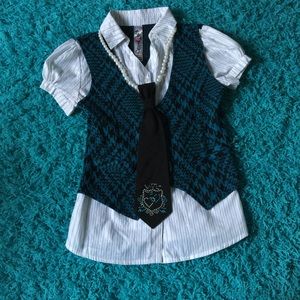 Turquoise Vest Shirt ✨