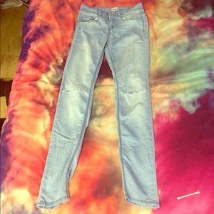 💞RESERVED💞High Waist Ripped Knee Jeans