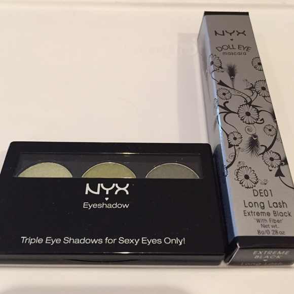 NYX Eyeshadow and Mascara Bundle