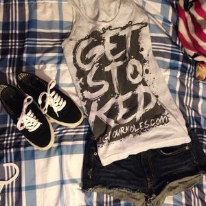 Rare AA 'Get Stoked' top