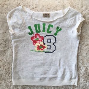 Juicy couture shirt sleeve sweatshirt