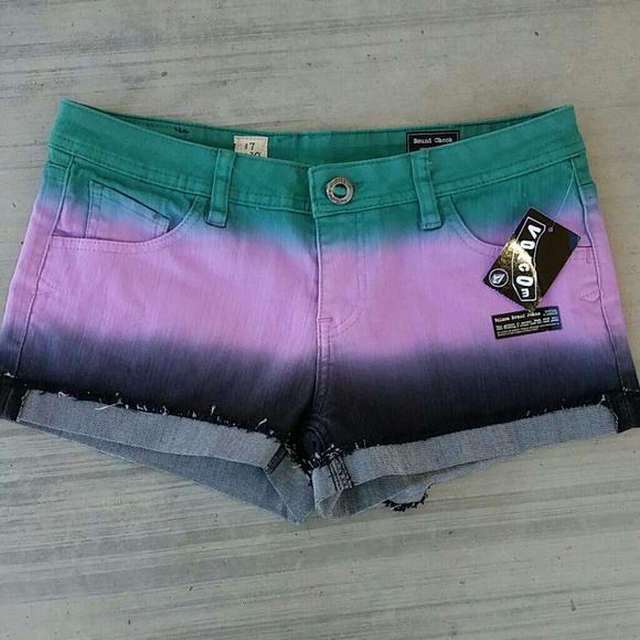 Edgy Multi Color Volcom Short Shorts
