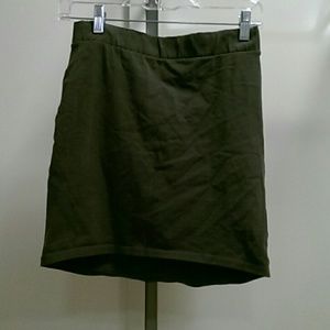 Olive Tube Skirt