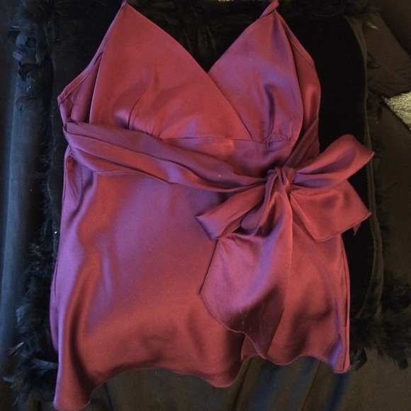 Plum Silk Top - Picture 1 of 2