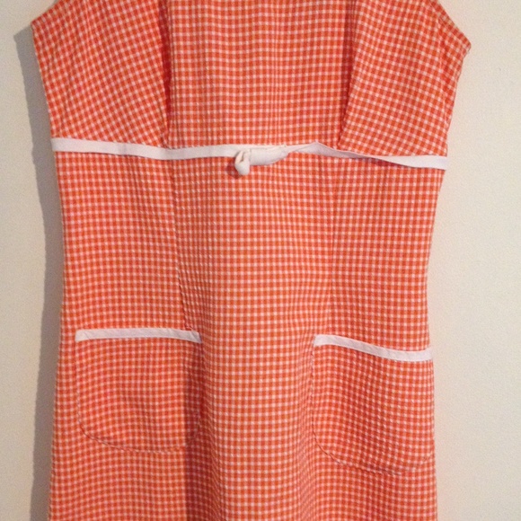 💛SOLD💛 90s gingham mod dress vintage retro - Picture 3 of 4
