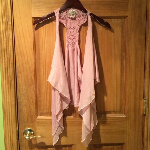 Light Pink Flowy Vest