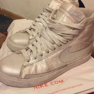 White high top nikes