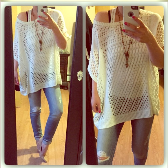 Tops - Last one🌷Spring open knit top🌷