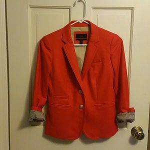 J. Crew red schoolboy blazer
