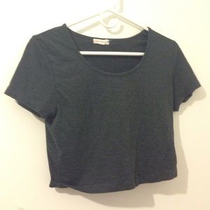 **moving sale** dark grey crop top