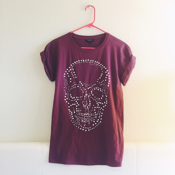 Topshop Tops - Topshop T-shirt with rhinestone