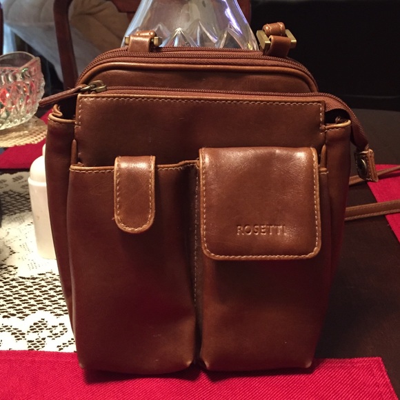 Cross body purse with multiple compartments