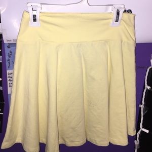Yellow High Rise skirt