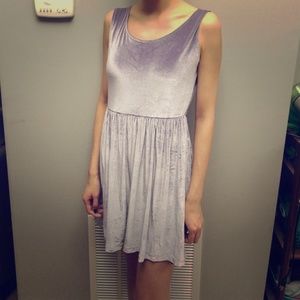 *rare* lavender lilac velvet babydoll dress