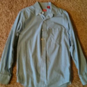 Blue/white Button up