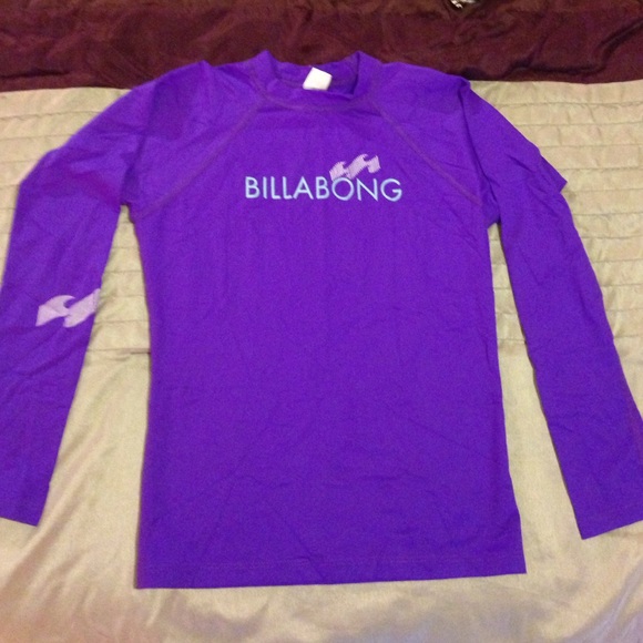 Purple billabong surf shirt