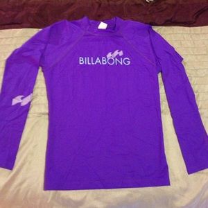 Purple billabong surf shirt