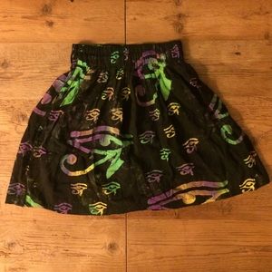 Egyptian Eye Dark Horse Acid Skirt