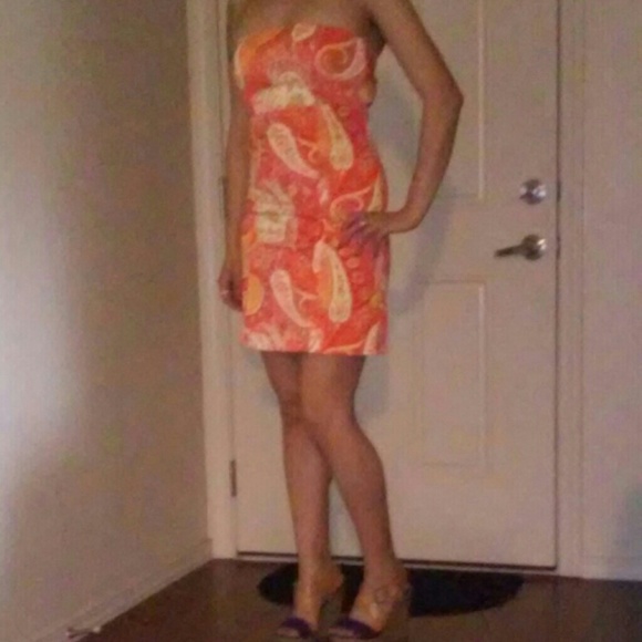 Strapless summer dress