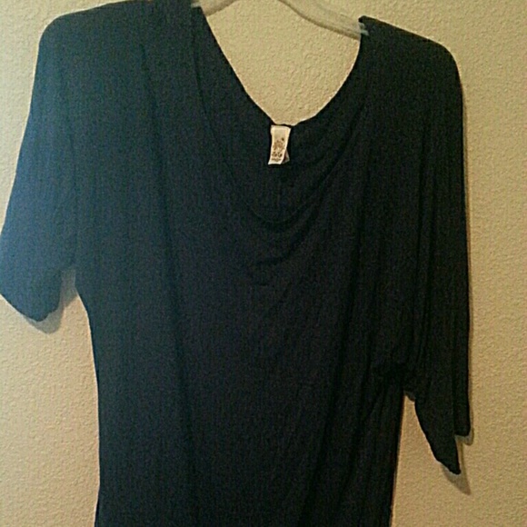 Navy blue off the shoulder Top