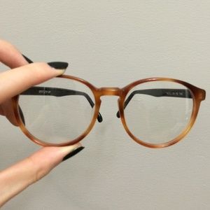 Vintage Bentley Brown Round Glasses