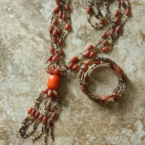 SEED BEADS Boho Necklace/Bracelet Set