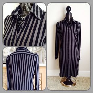 Striped Button Down Top/Dress