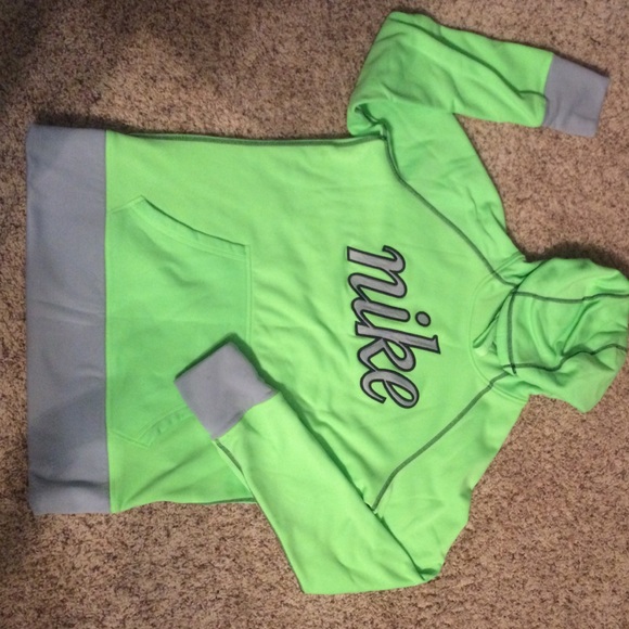Neon green Nike hoodie