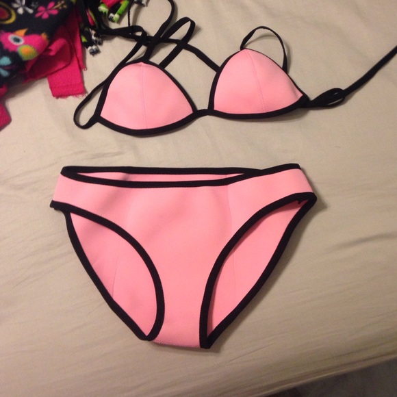 Pink Neoprene Bikini