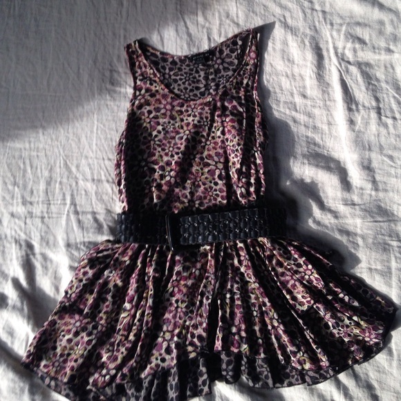 Flower pattern top/short dress