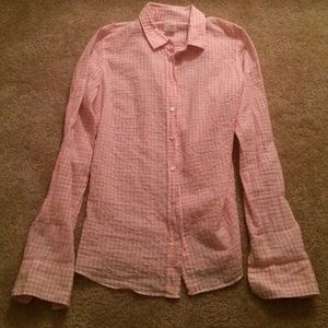Pink gingham shirt