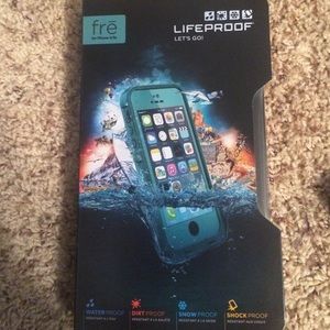 iPhone 5S teal lifeproof case. Used.
