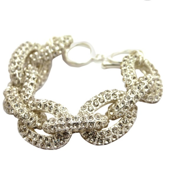 Blue Door Jewelry - 🎉HP4/5🎉NWOT Silver Pave Chain Link Bracelet