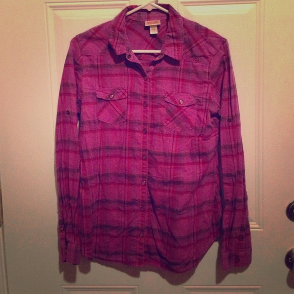 Plaid button down - Size large