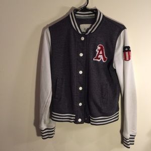 GRAY VARSITY JACKET