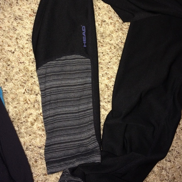 Head leggings with grey/white striping sections - Picture 3 of 3