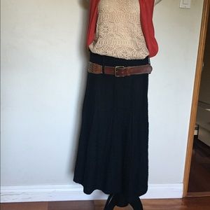Beautiful black midi skirt
