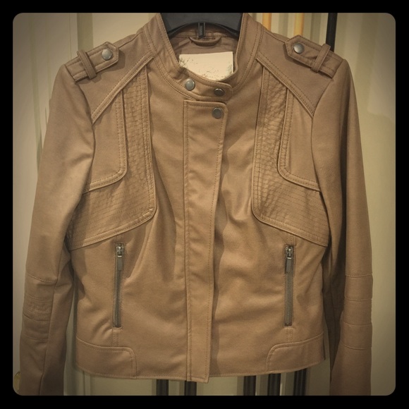 Arden B Carmel leather jacket