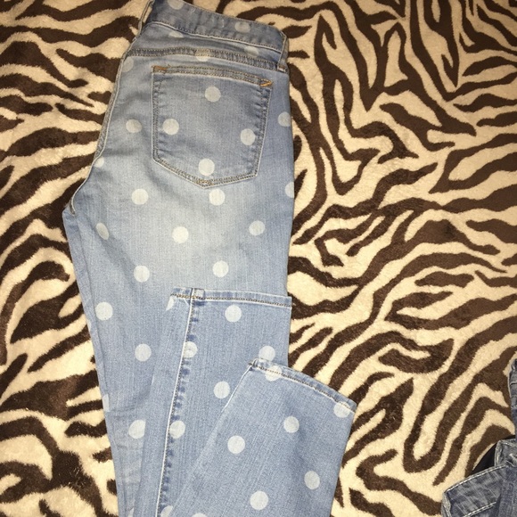 Gap poke a dot denim pants