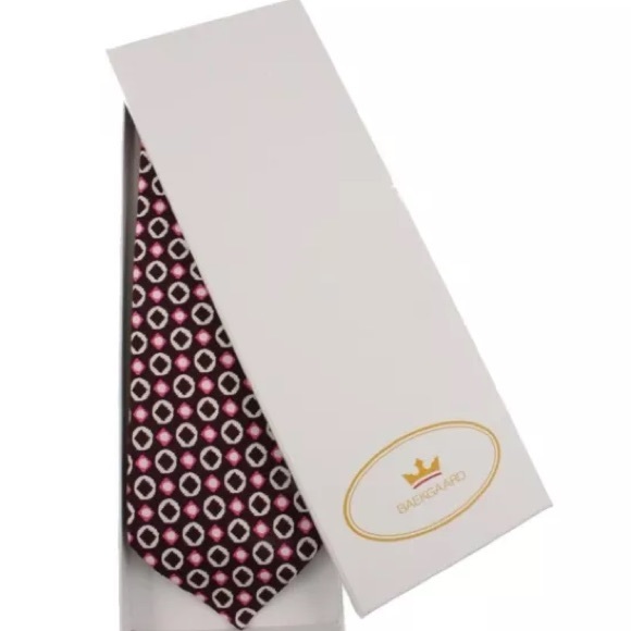 NWT$39 VERA BRADLEY Silk Tie RETIRED PINK CONFETTI  RARE in Gift Box - Picture 3 of 5