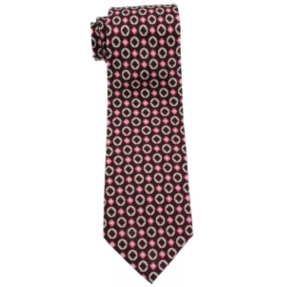 NWT$39 VERA BRADLEY Silk Tie RETIRED PINK CONFETTI  RARE in Gift Box - Picture 4 of 5