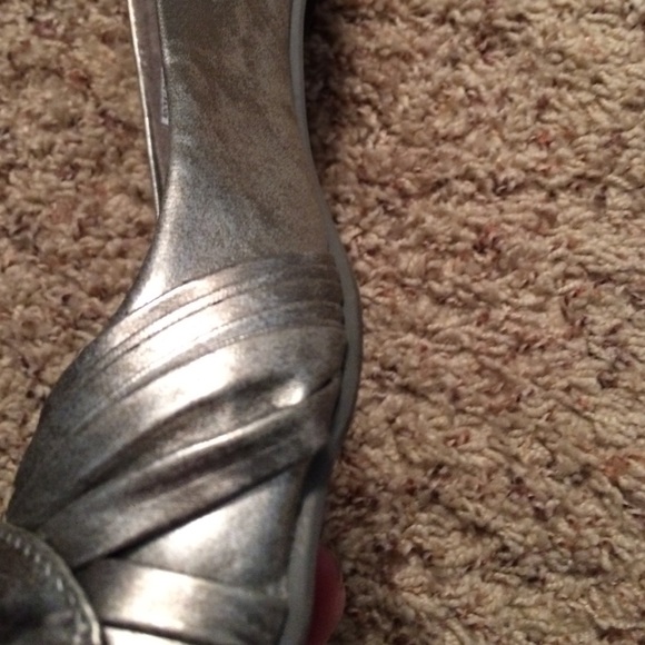 Beautiful dark grey flats with bow - Picture 4 of 4