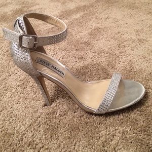 Rhinestoned Strappy Heels