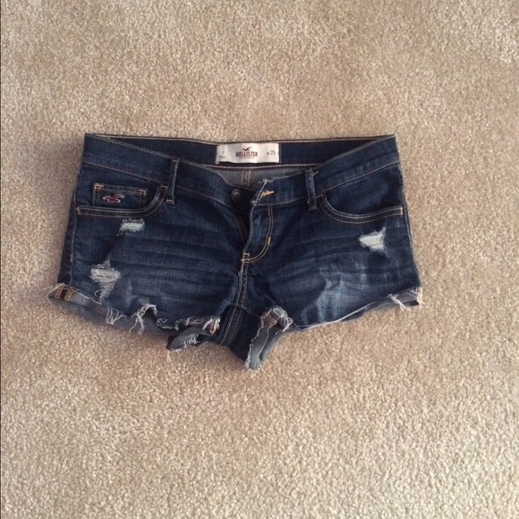 Hollister denim short shorts