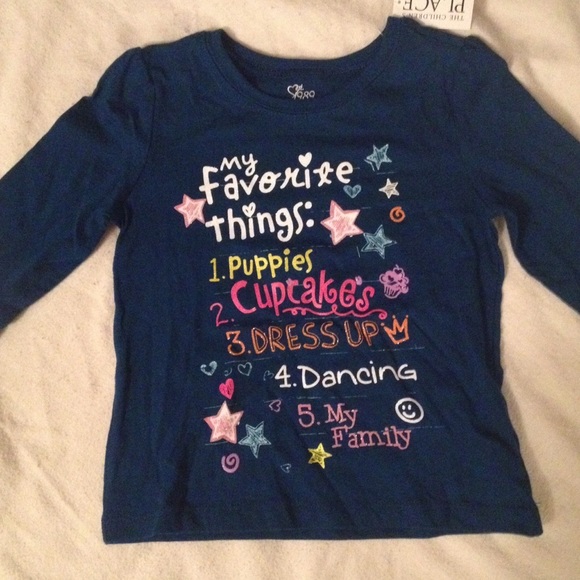 “My Favorite Things” Toddler long sleeve shirt