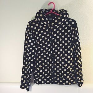Japanese Brand Polka dot zip up hoodie