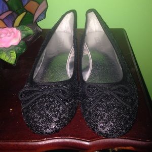 Mix It black sequined flats